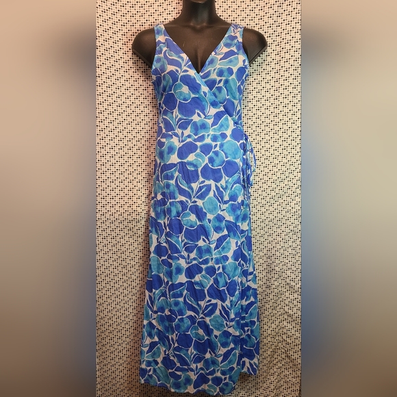 NWT DVF X ONIA "Grace" Cover-up Maxi Dress Size Sm 💙 - Picture 3 of 12